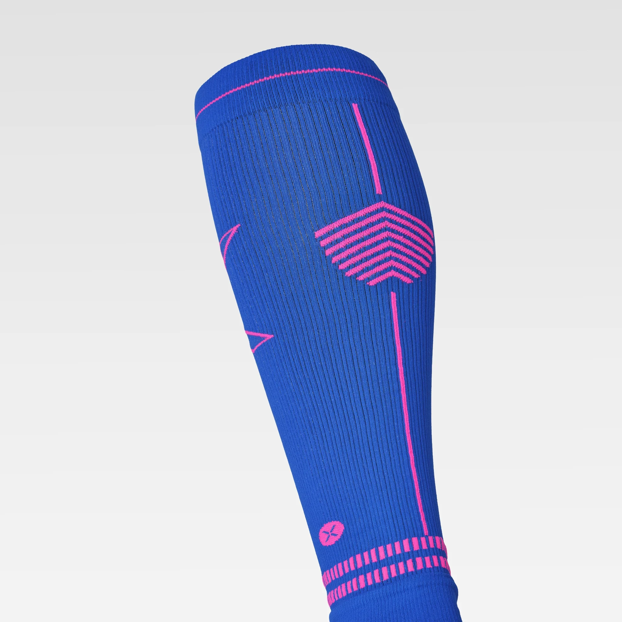 Calf Sleeves Women | Blue / Pink Fluo - Image 5