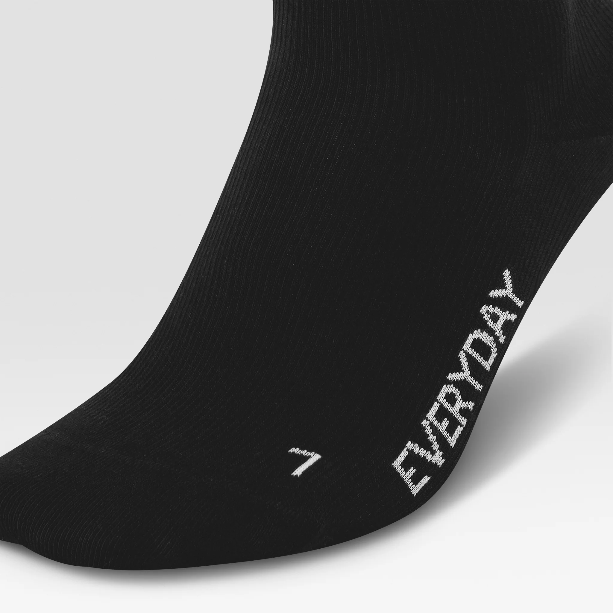 Cotton Everyday Ankle Socks Men | Black / White - Image 4