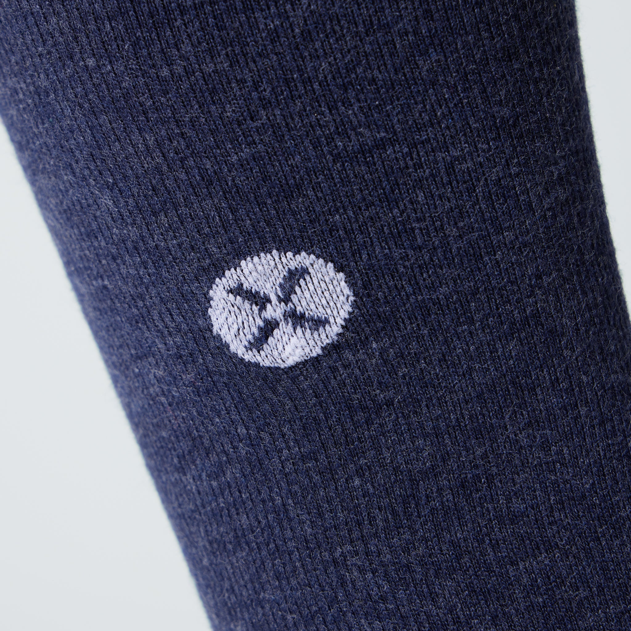 Cotton Everyday Socks Men 2-Pack | Blue / White - Image 4