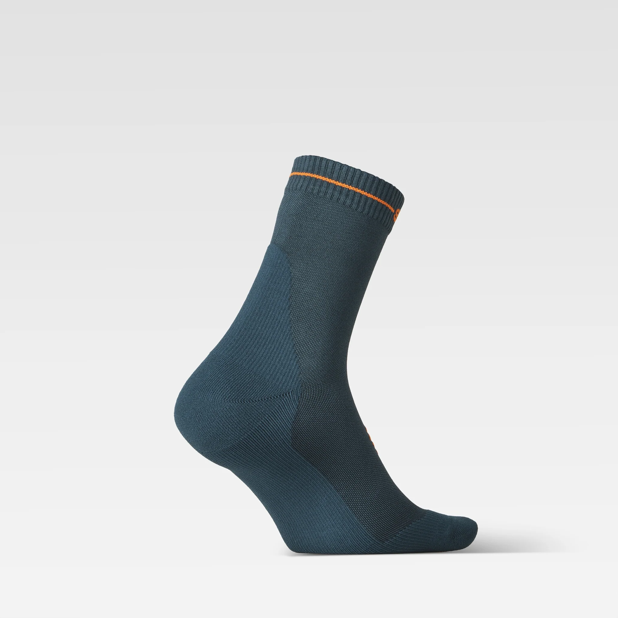 Dryarn® Hiking Ankle Socks Men | Petrol / Orange - Image 3