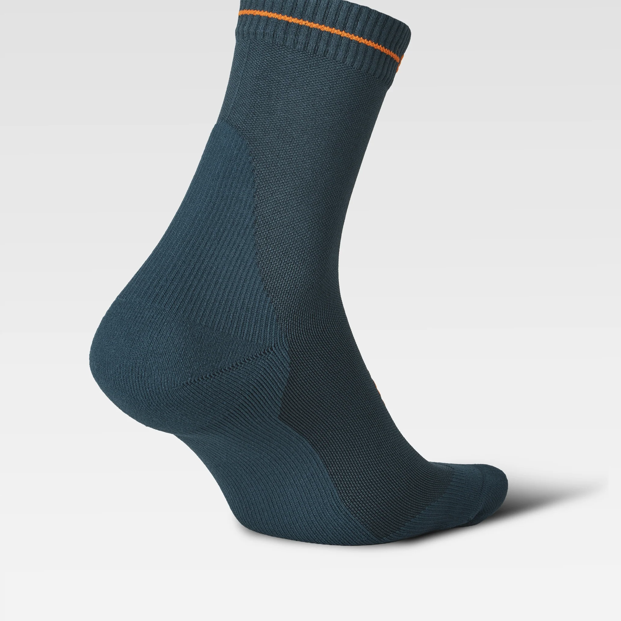 Dryarn® Hiking Ankle Socks Men | Petrol / Orange - Image 5