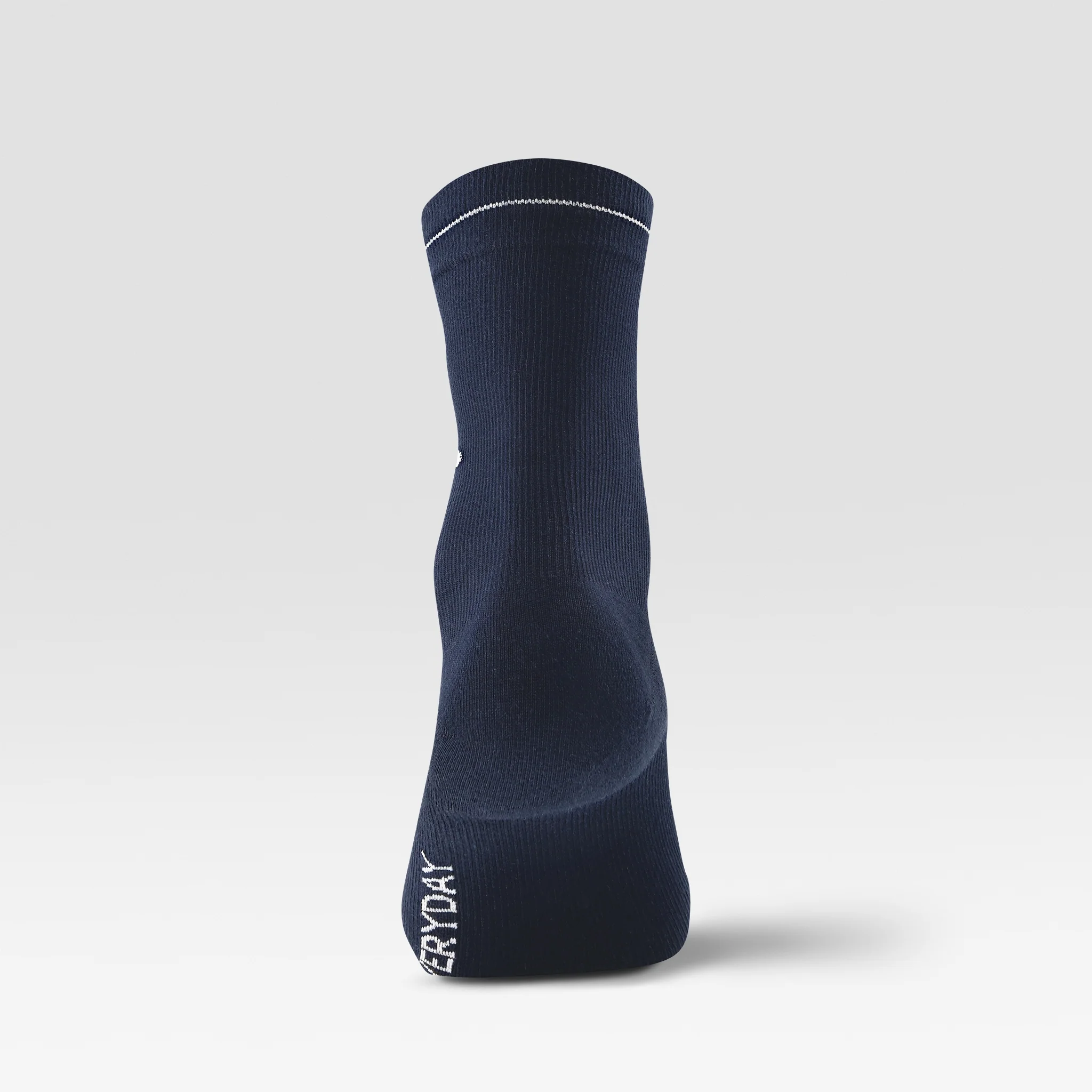 Cotton Everyday Ankle Socks Men 2-Pack | Navy / White - Image 3