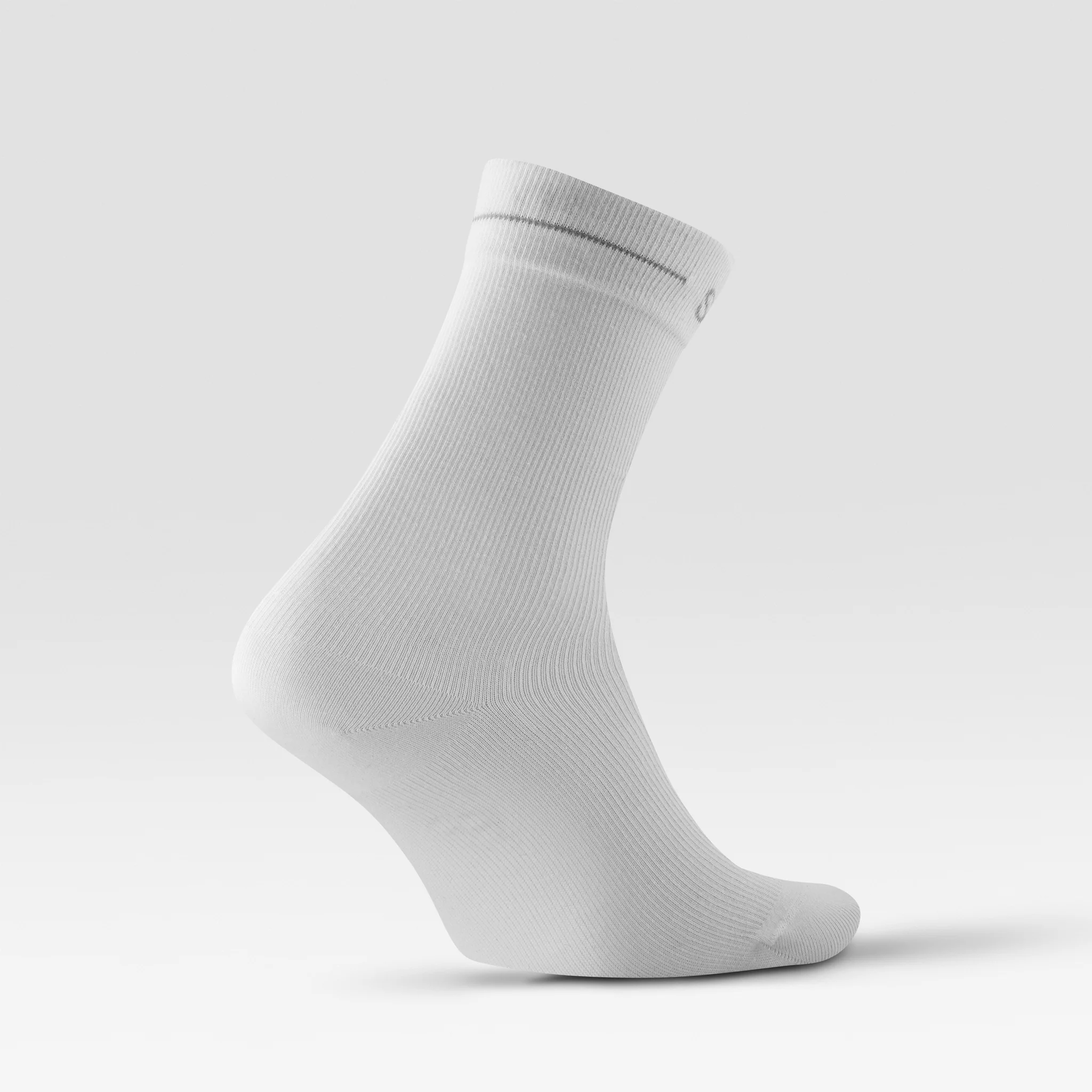 Cotton Everyday Ankle Socks Women 2-Pack | White / Grey - Image 3