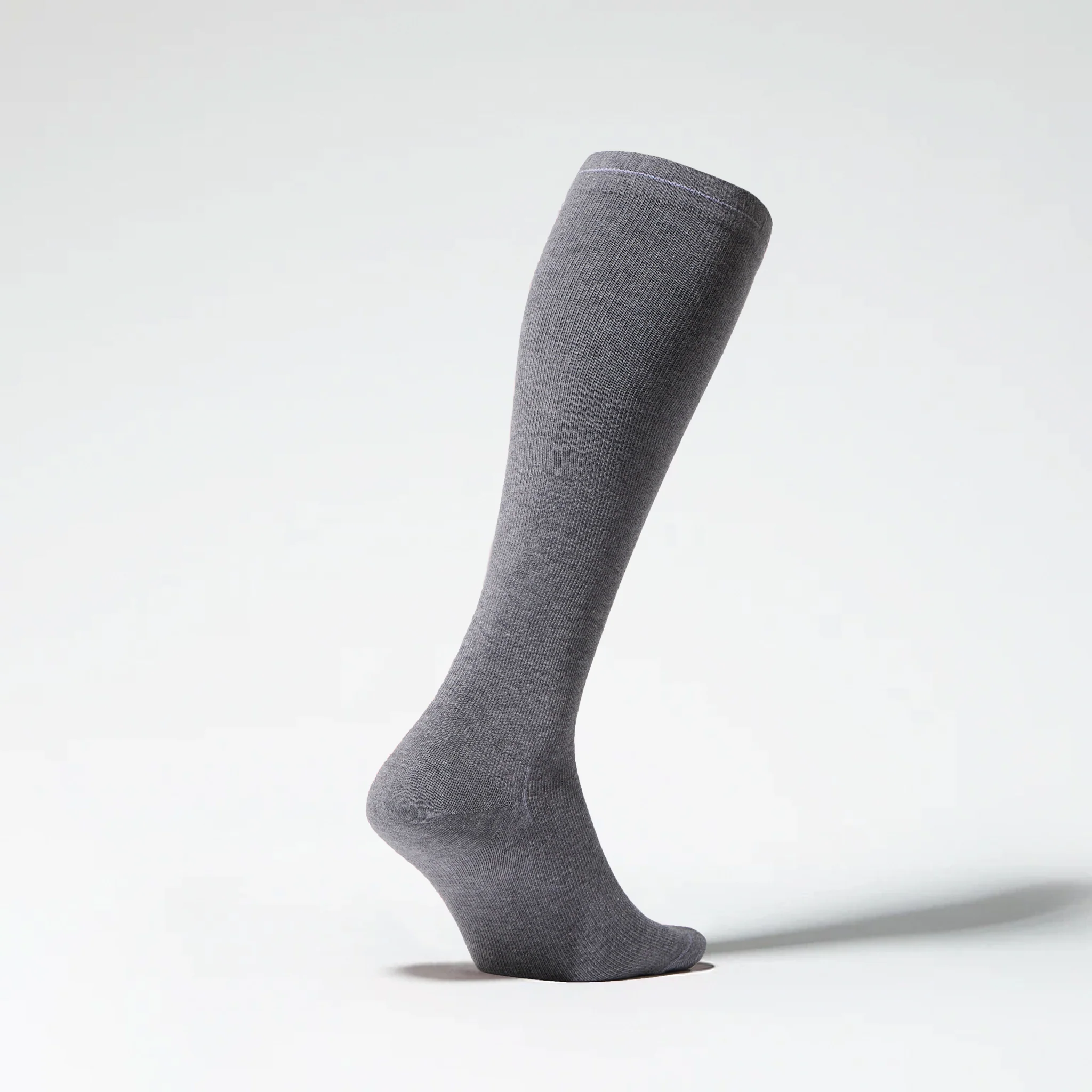 Cotton Everyday Socks Men | Mid Grey / White - Image 3