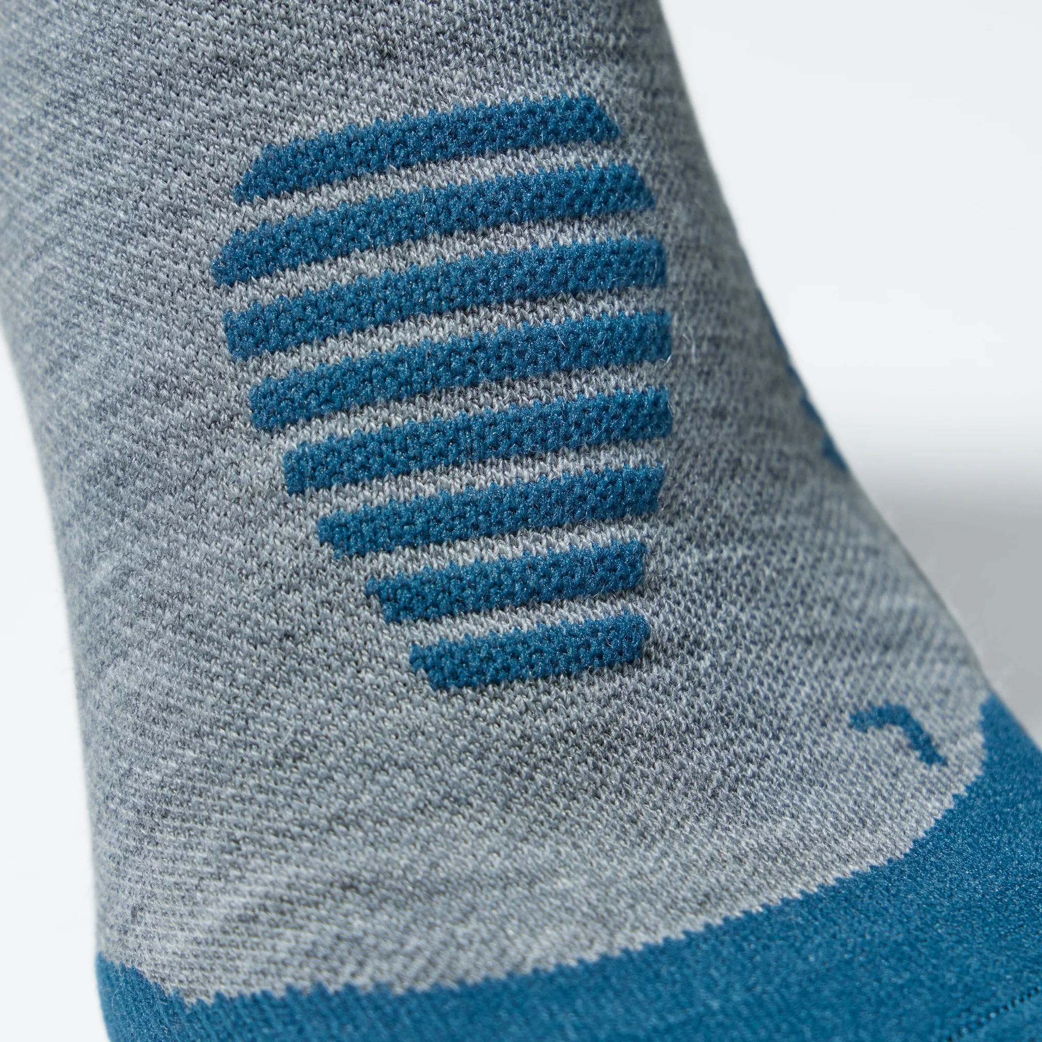 Merino Hiking Ankle Socks Men | Silver Grey / Teal - Image 5