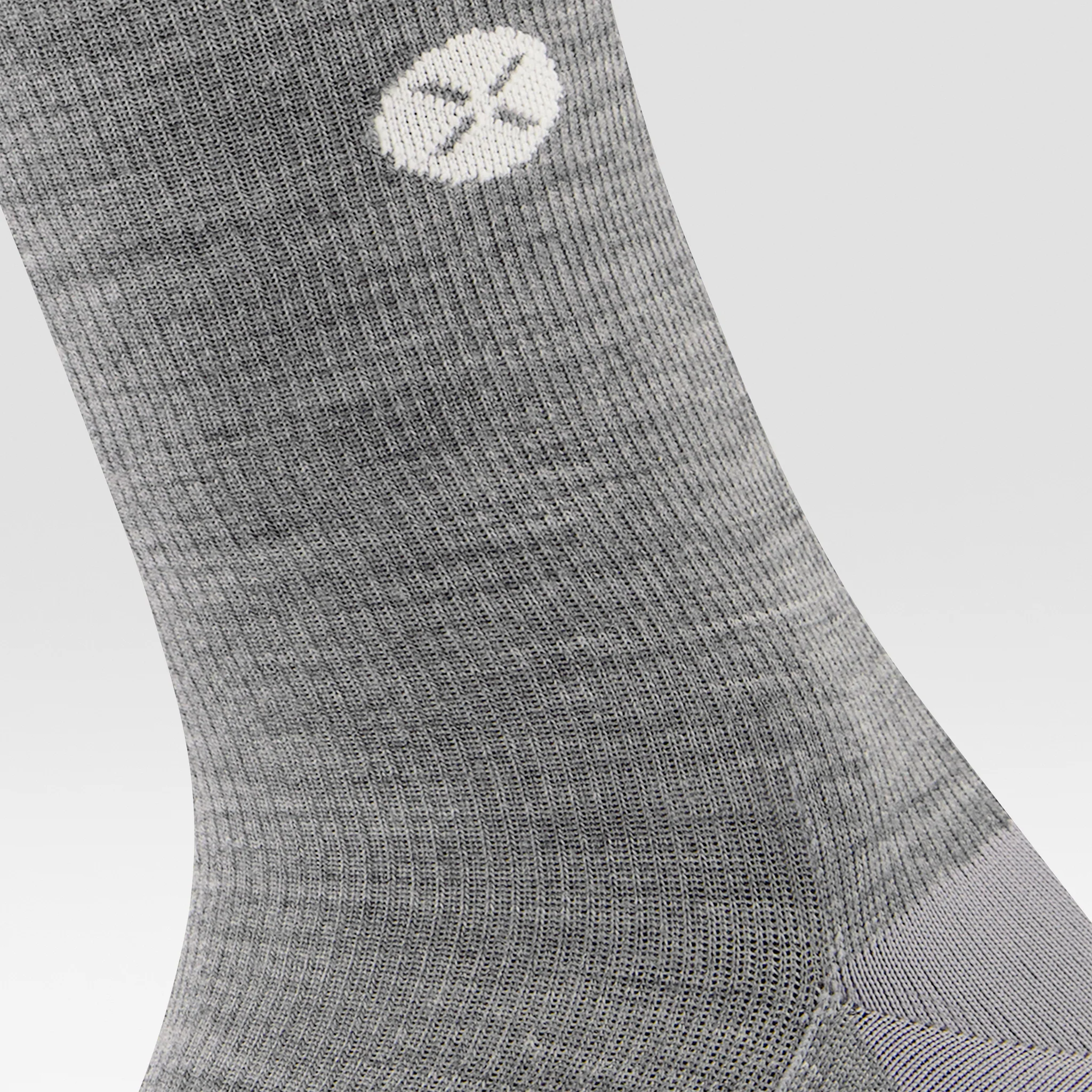 Merino Everyday Socks Women 2-Pack | Silver Grey / White - Image 5