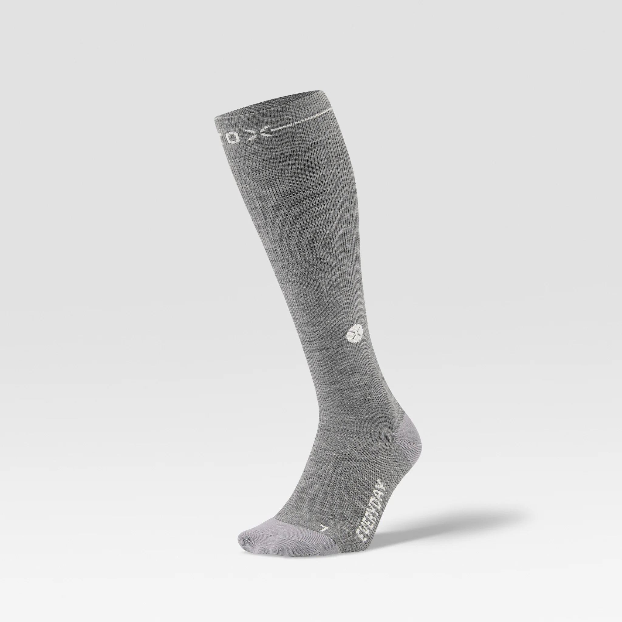 Merino Everyday Socks Women 2-Pack | Silver Grey / White - Image 6