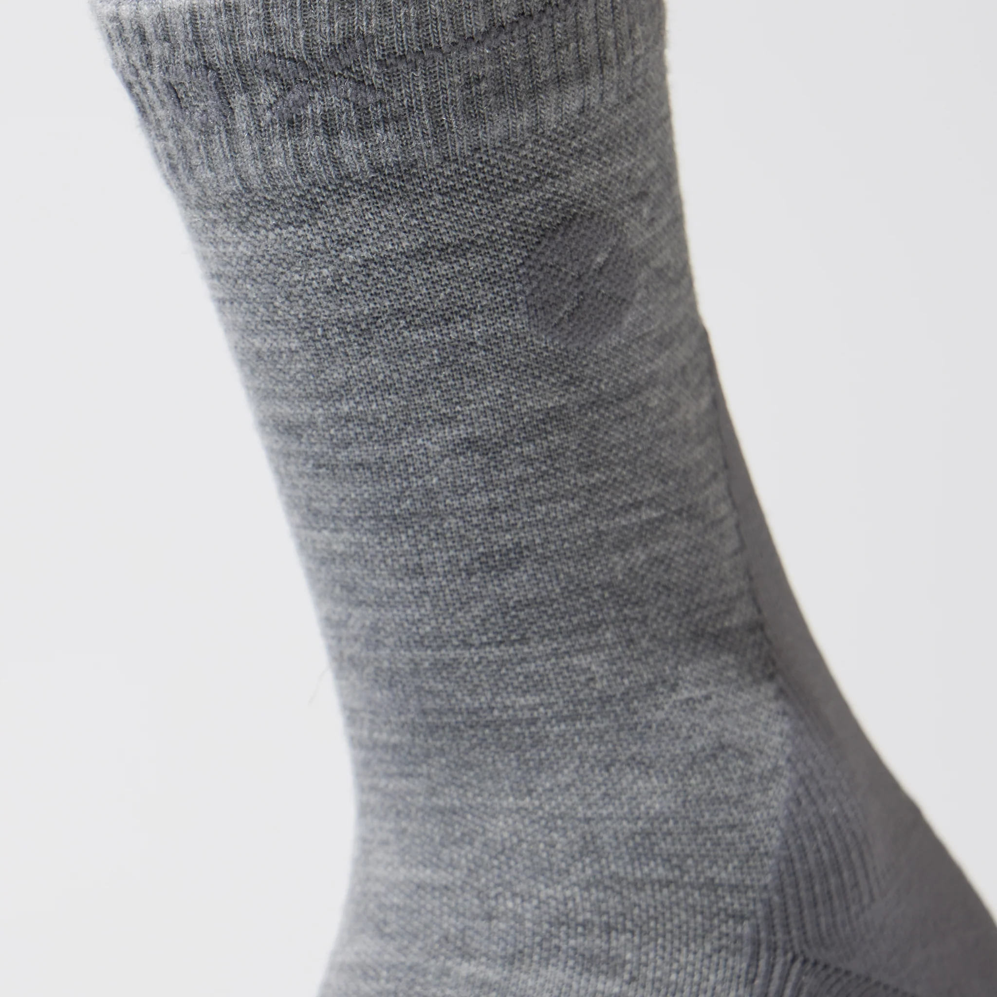 Merino Hiking Ankle Socks Men | MidGrey / Grey - Image 4