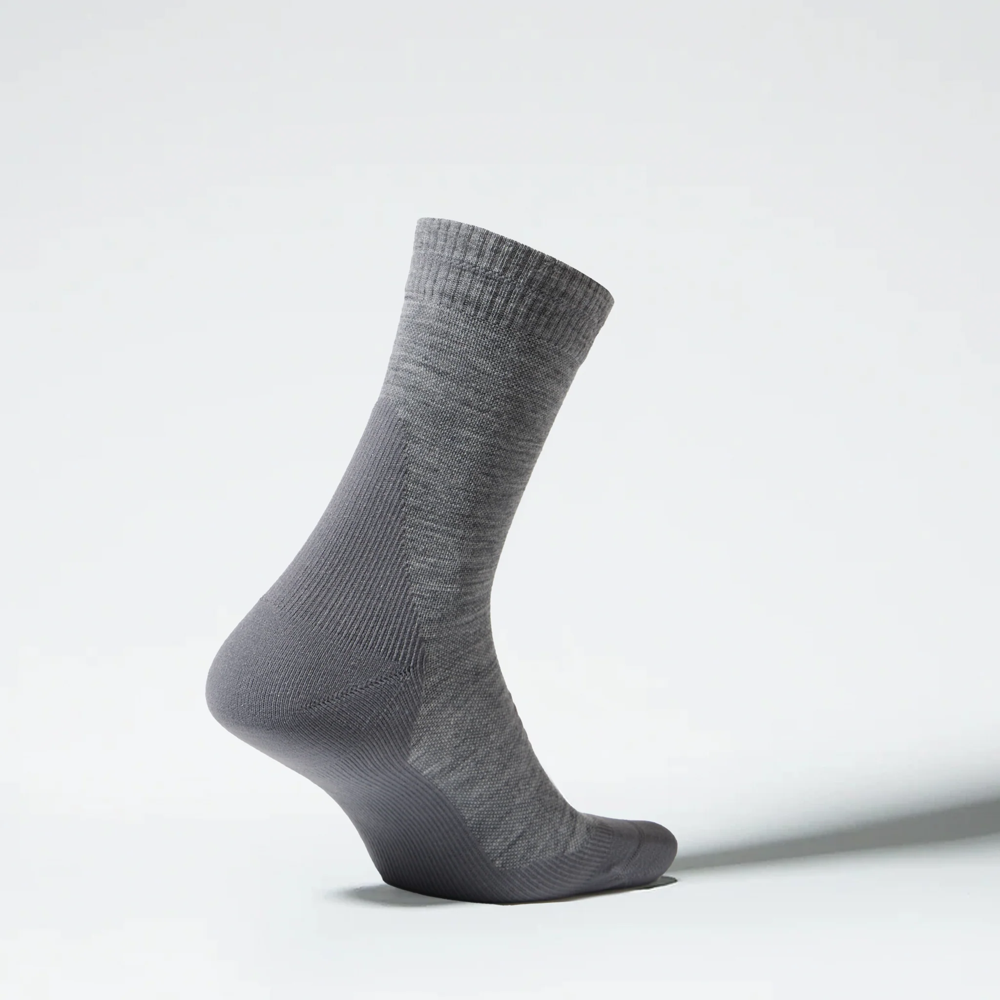 Merino Hiking Ankle Socks Women | MidGrey / Grey - Image 3