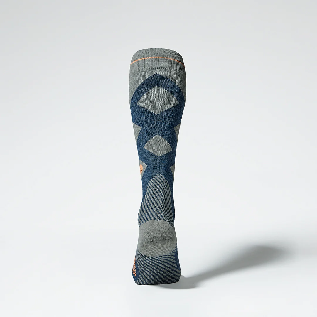 Merino Skiing Socks Women | Blue / Orange - Image 3