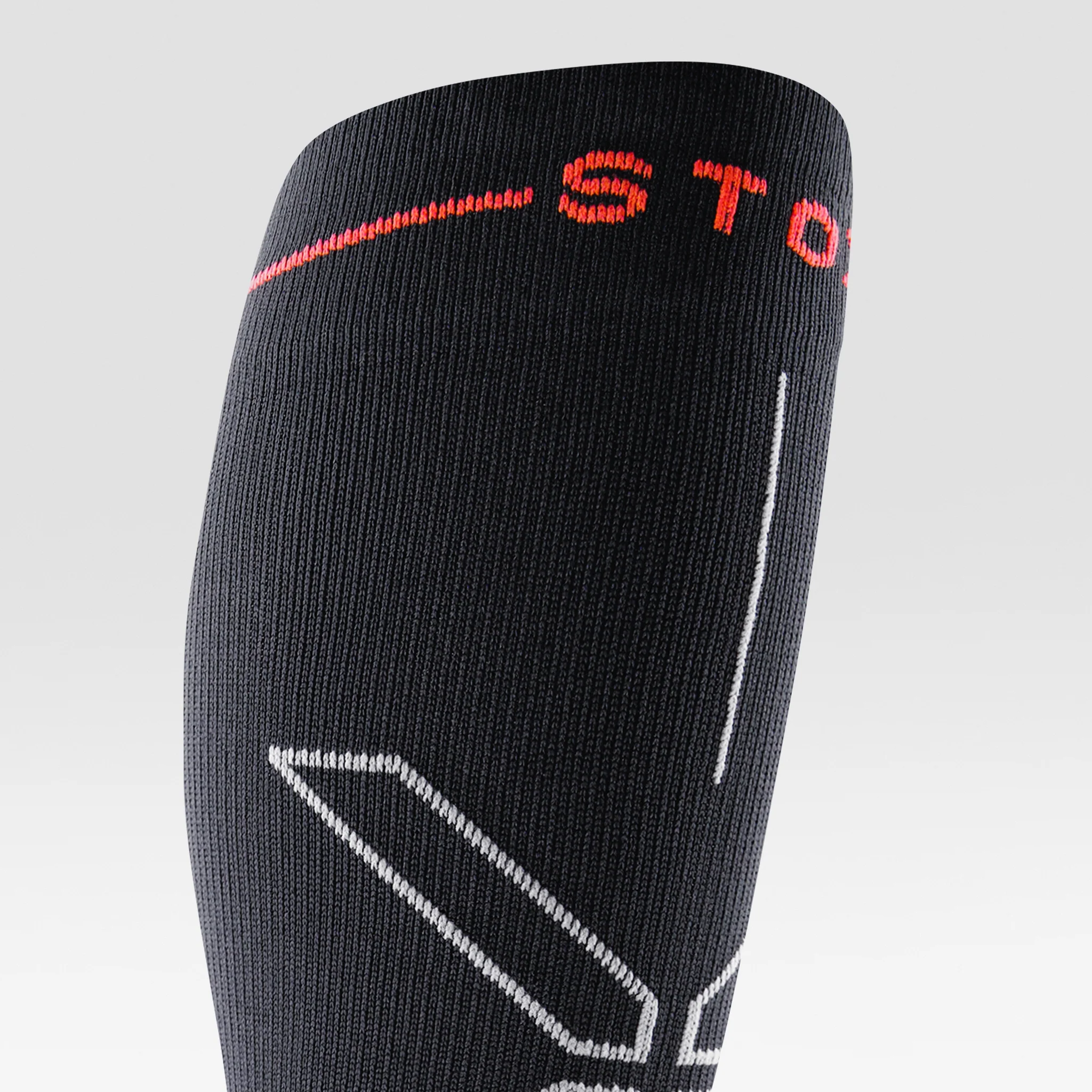 Recovery Socks Women | Charcoal / Red Fluo - Image 4