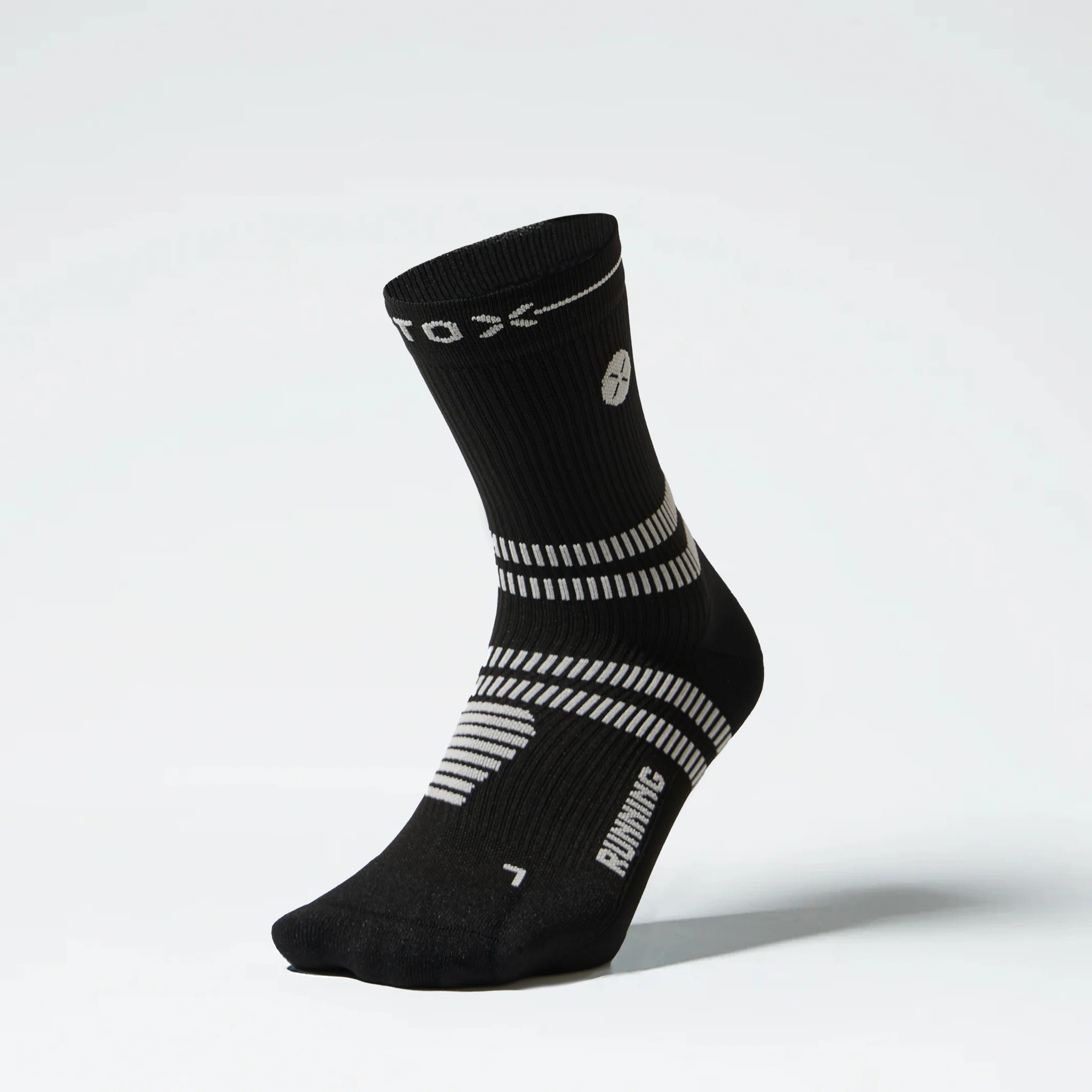 Running Ankle Socks Men 2-Pack | Black / Light Grey - Image 6