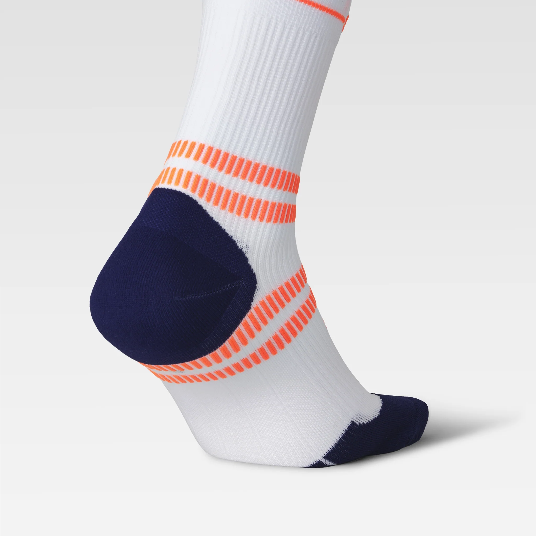 Running Ankle Socks Men | White / Orange Fluo - Image 5