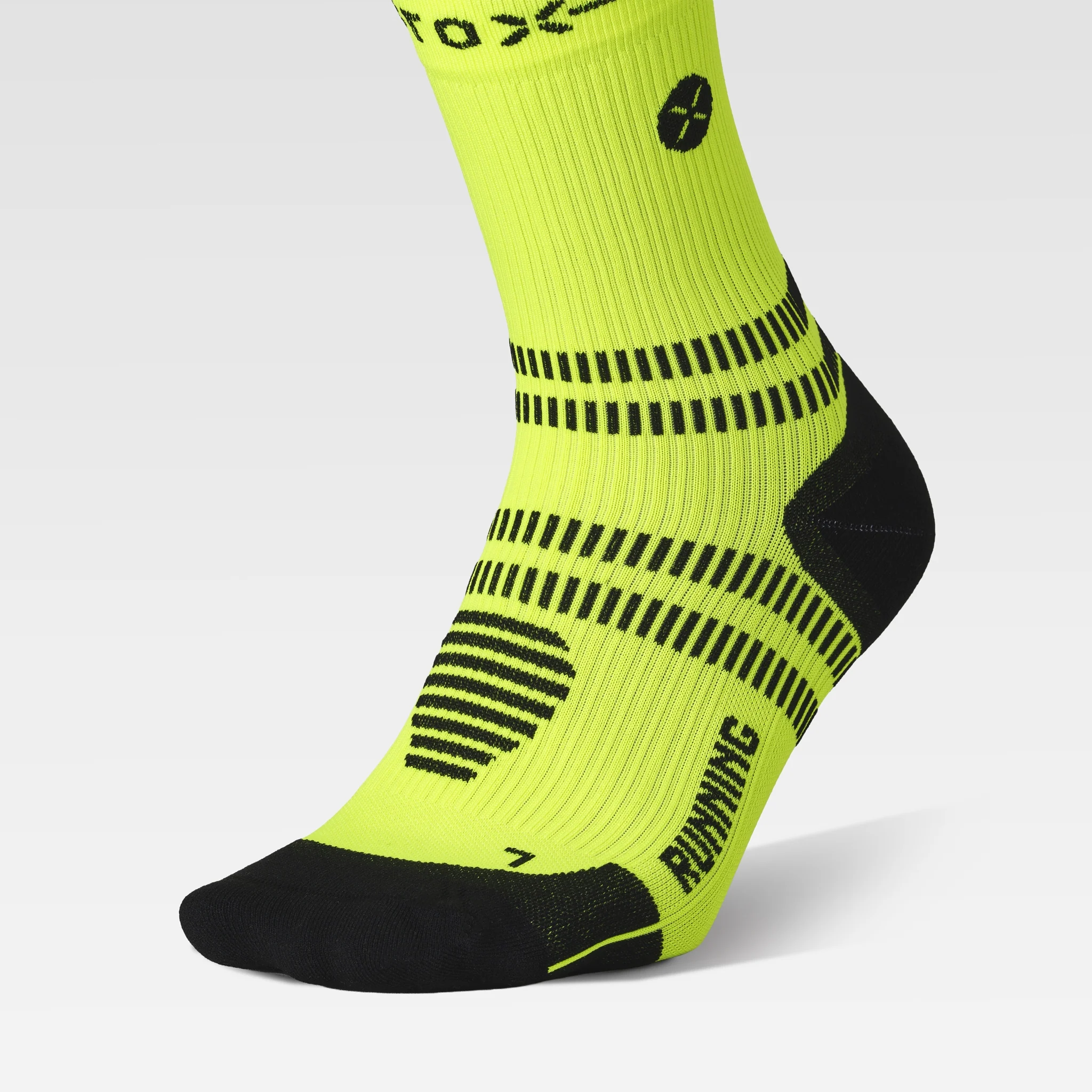 Running Ankle Socks Men | Yellow Fluo / Black - Image 4