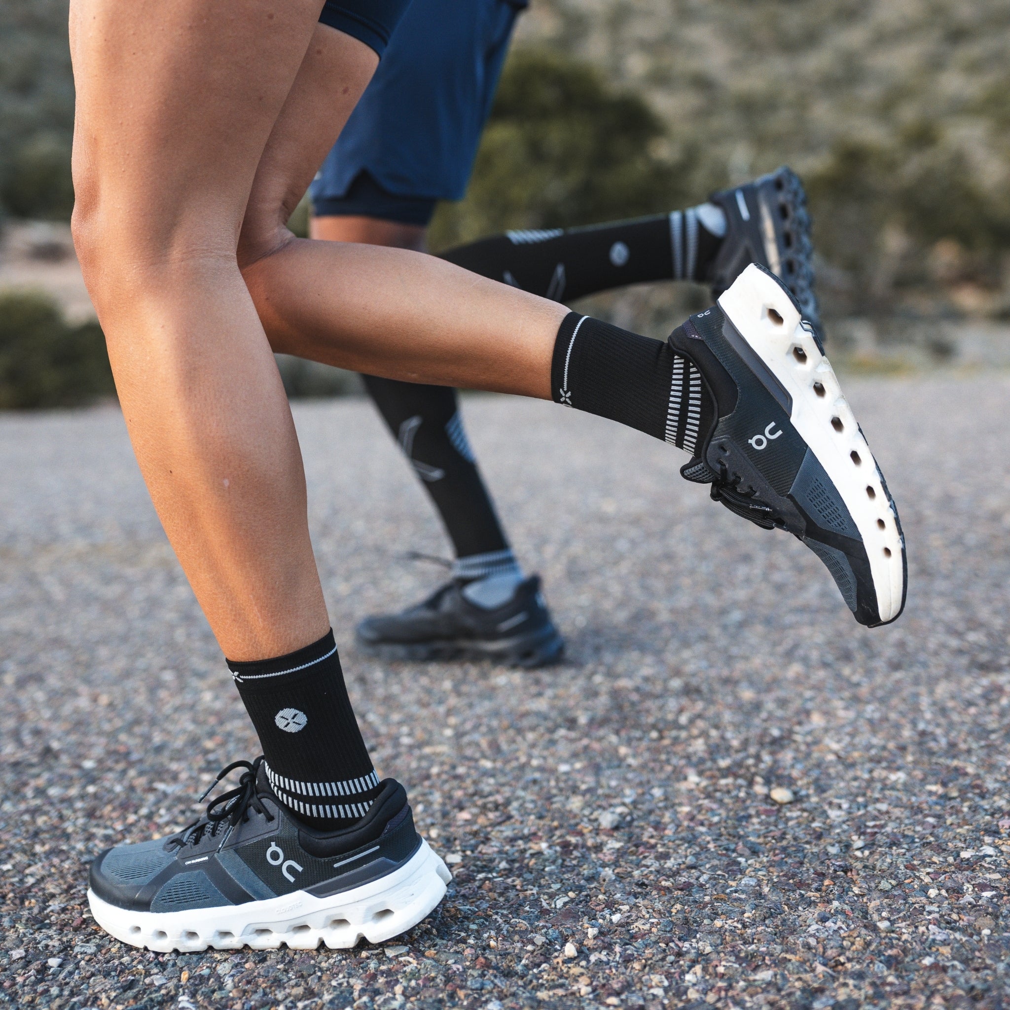Running Ankle Socks Women | Black / Light Grey - Image 6