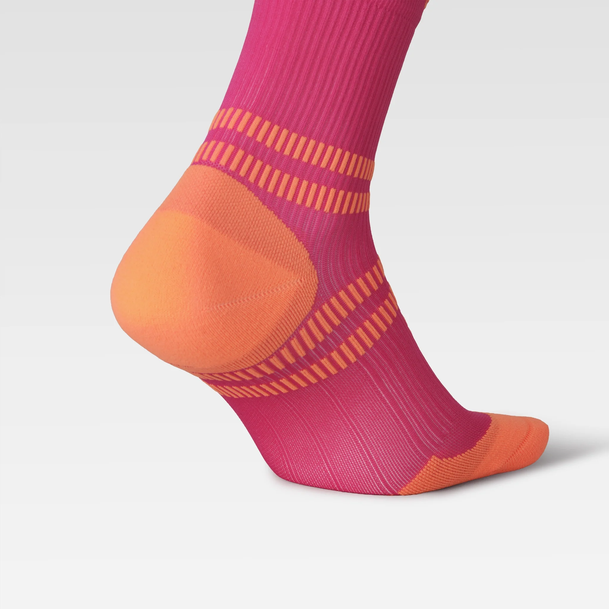 Running Ankle Socks Women | Pink Fluo / Orange - Image 4