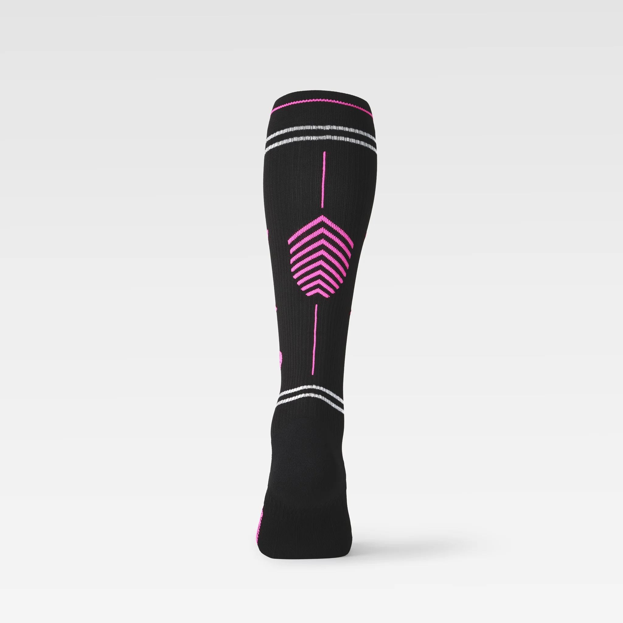 Reflective Running Socks Women | Black / Pink - Image 2