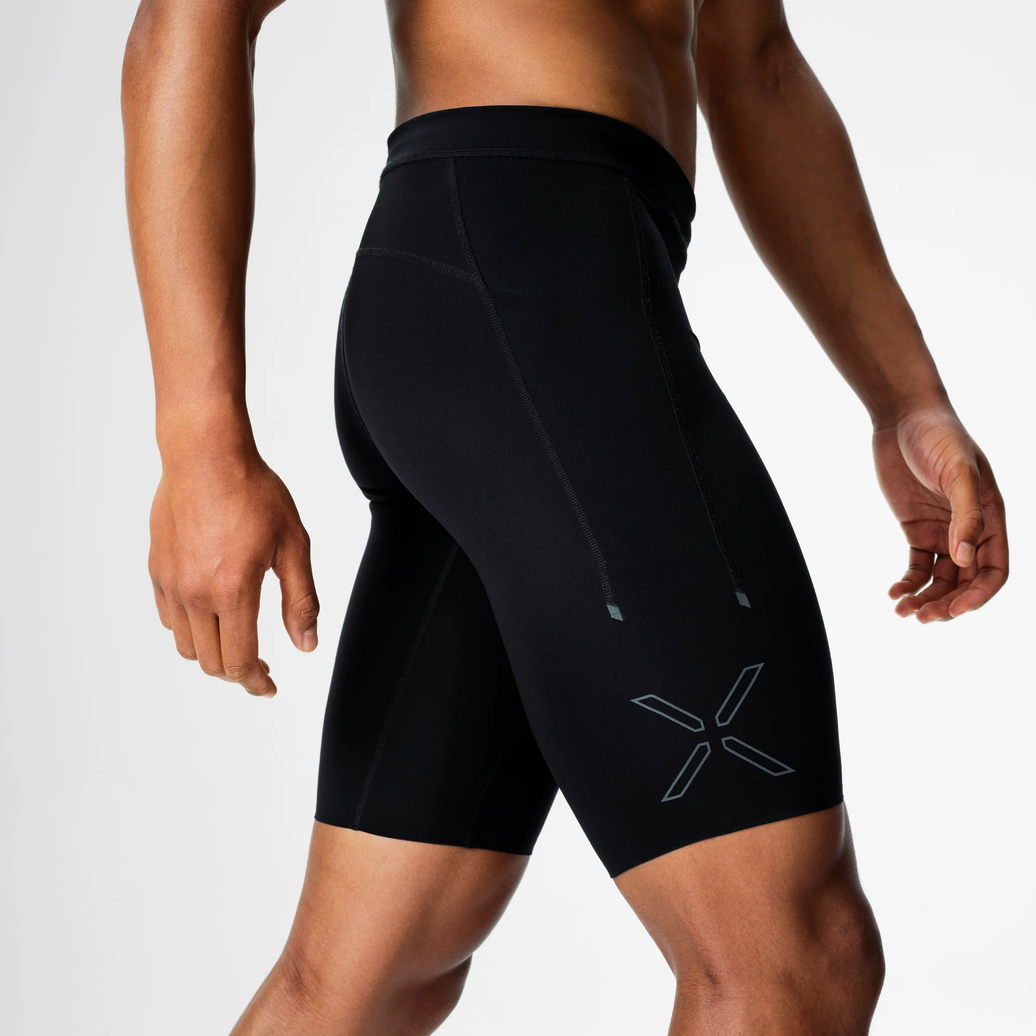 Running Shorts Men | Black / Light Grey - Image 6