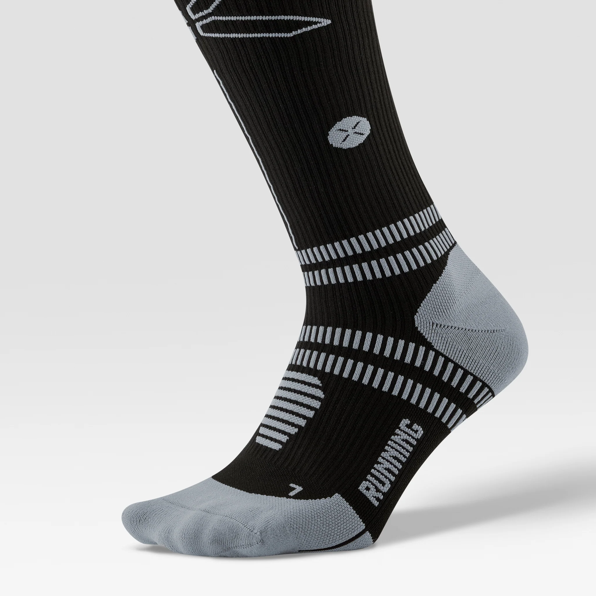 Running Socks Men 2-Pack | Black / Grey - Image 4