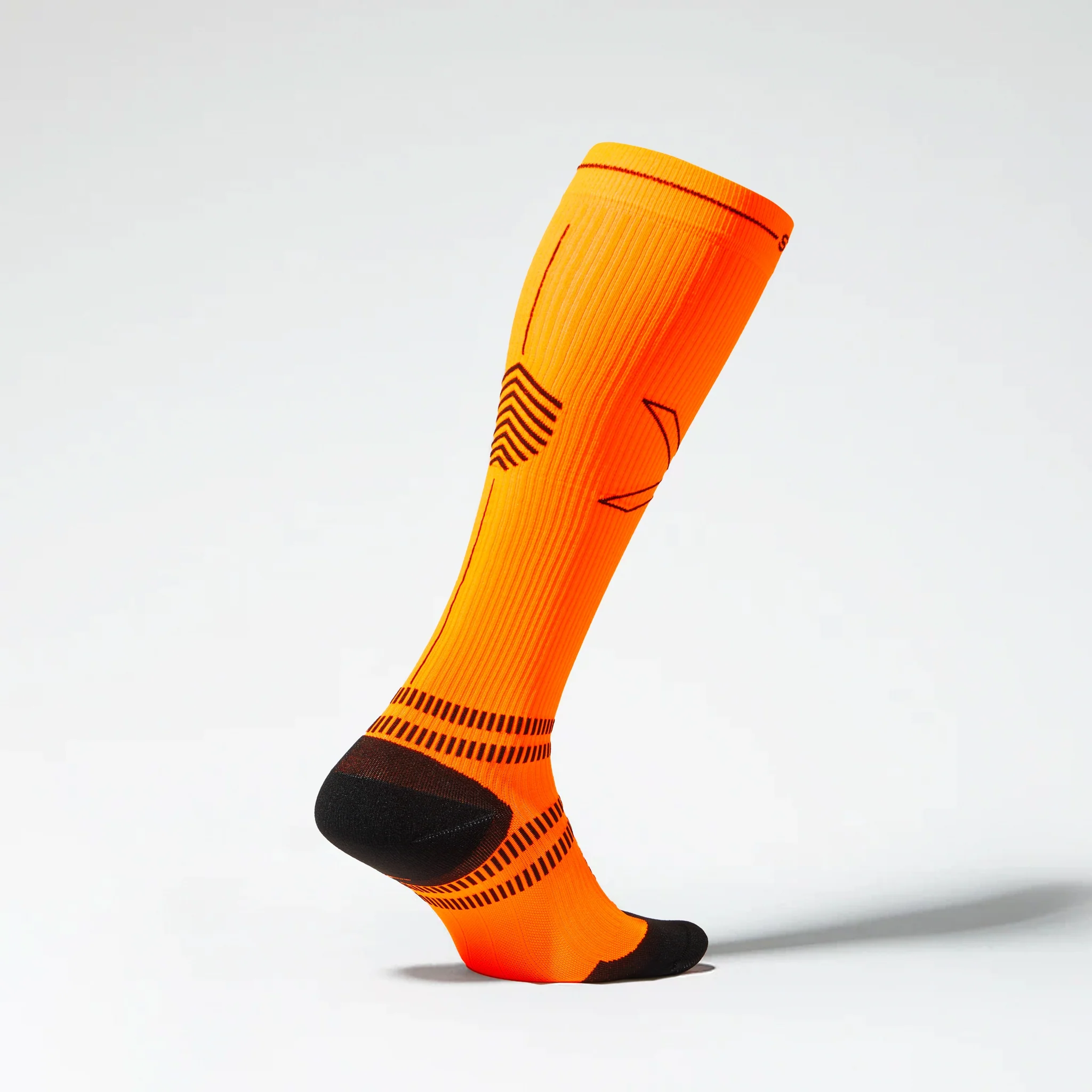 Running Socks Men | Orange Fluo / Black - Image 3