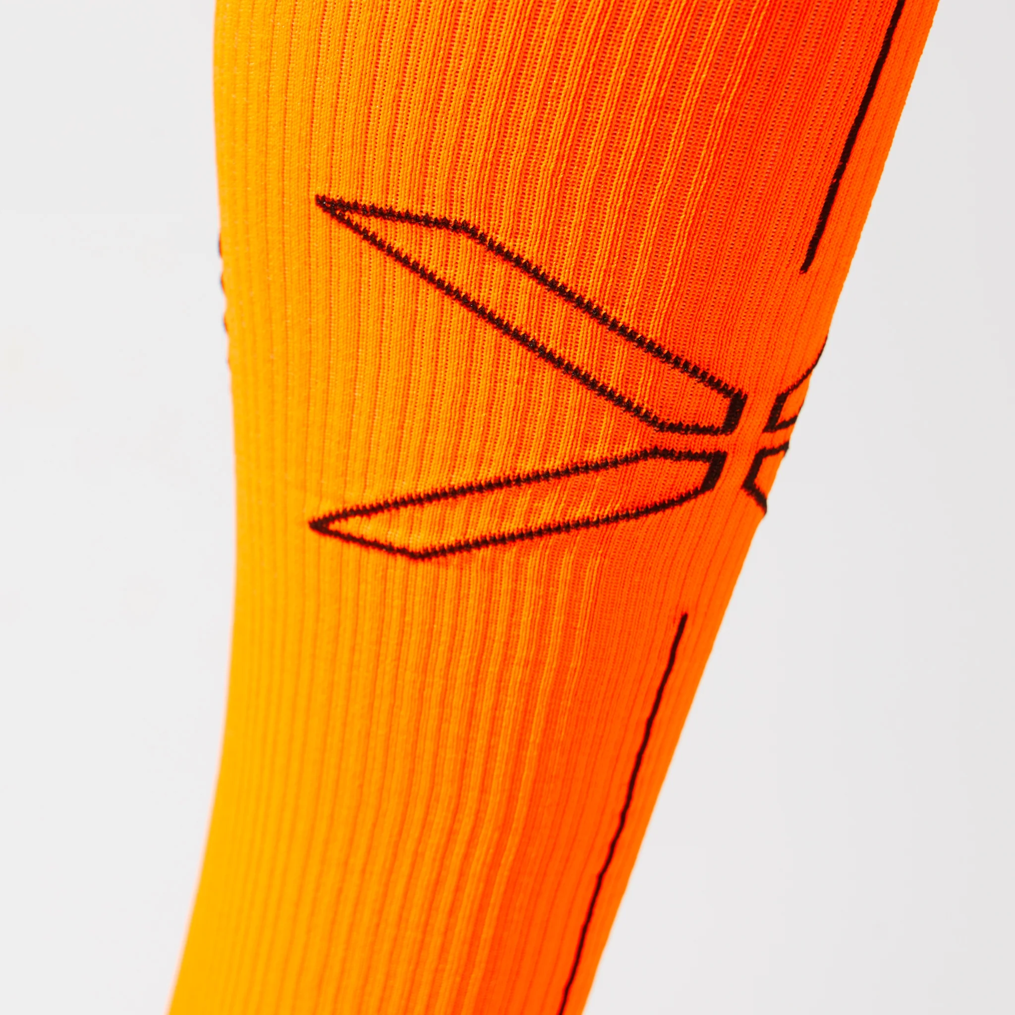 Running Socks Men | Orange Fluo / Black - Image 4
