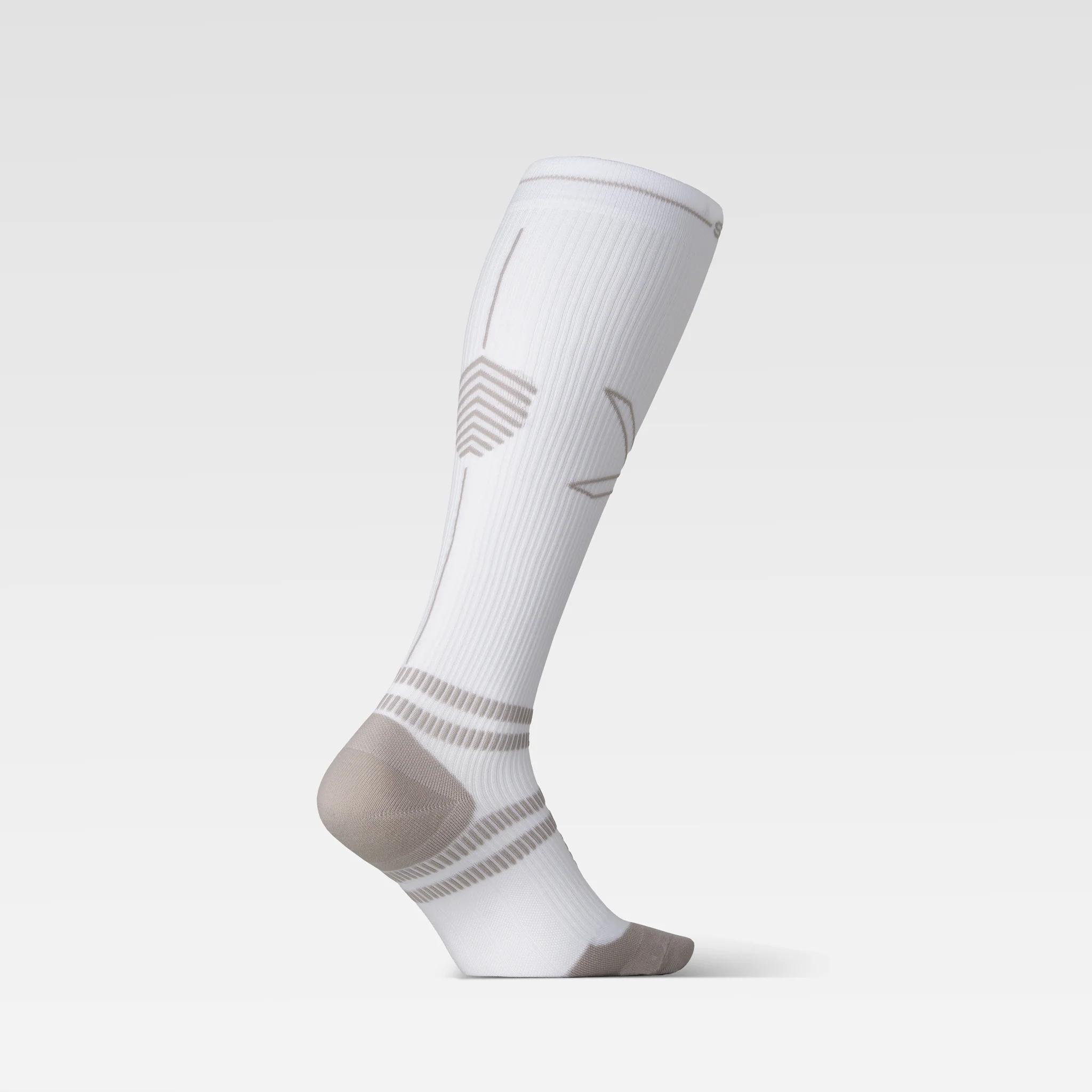 Running Socks Men | White / Grey - Image 3