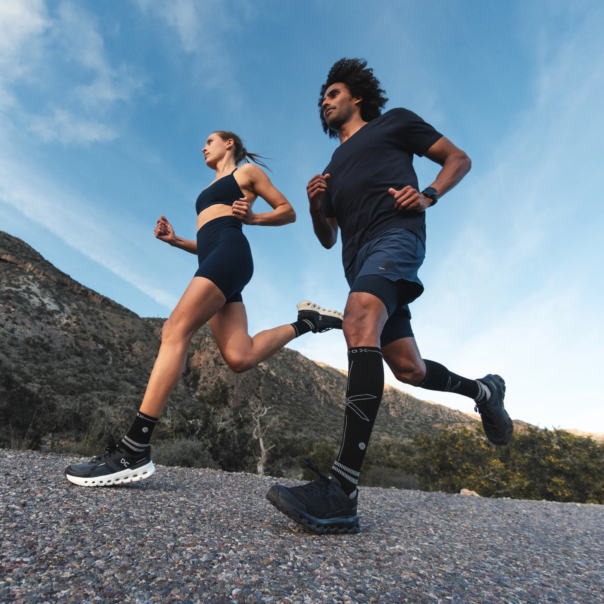 Running Socks Men | White / Grey - Image 7