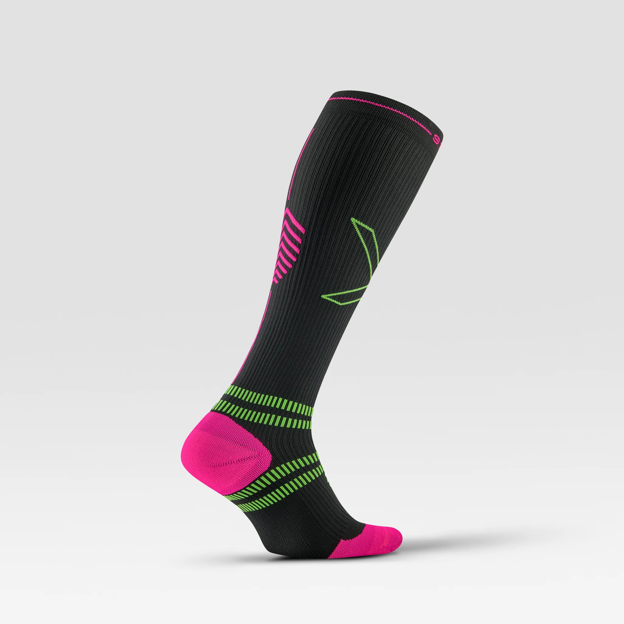 Running Socks Women | Charcoal / Fuchsia - Image 3