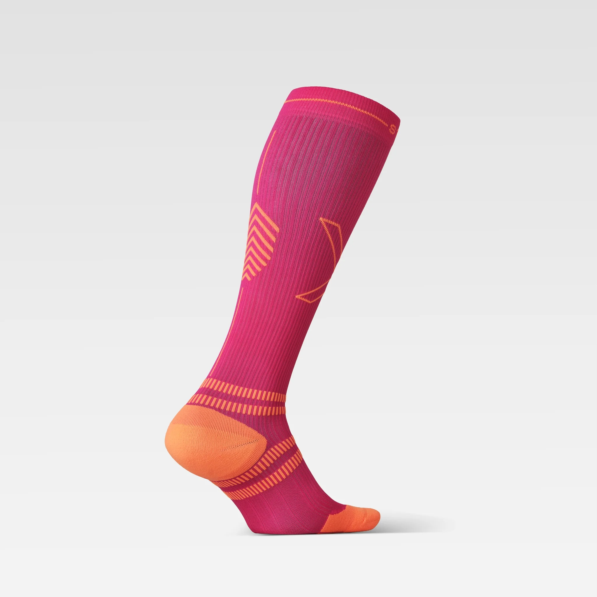 Running Socks Women | Pink Fluo / Orange - Image 3