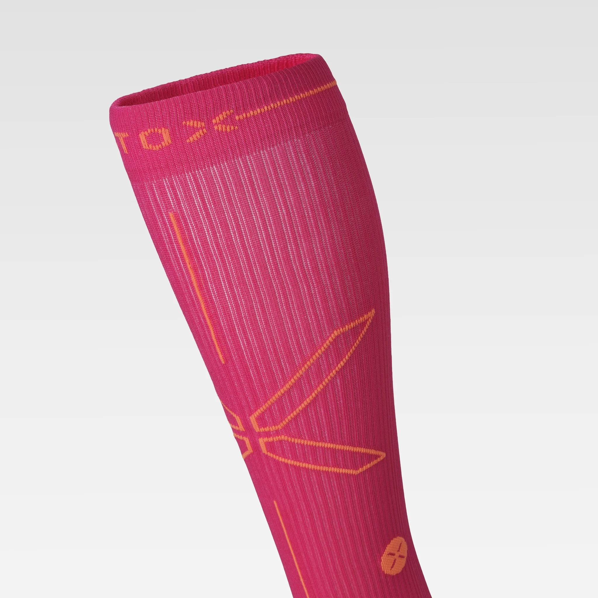 Running Socks Women | Pink Fluo / Orange - Image 4