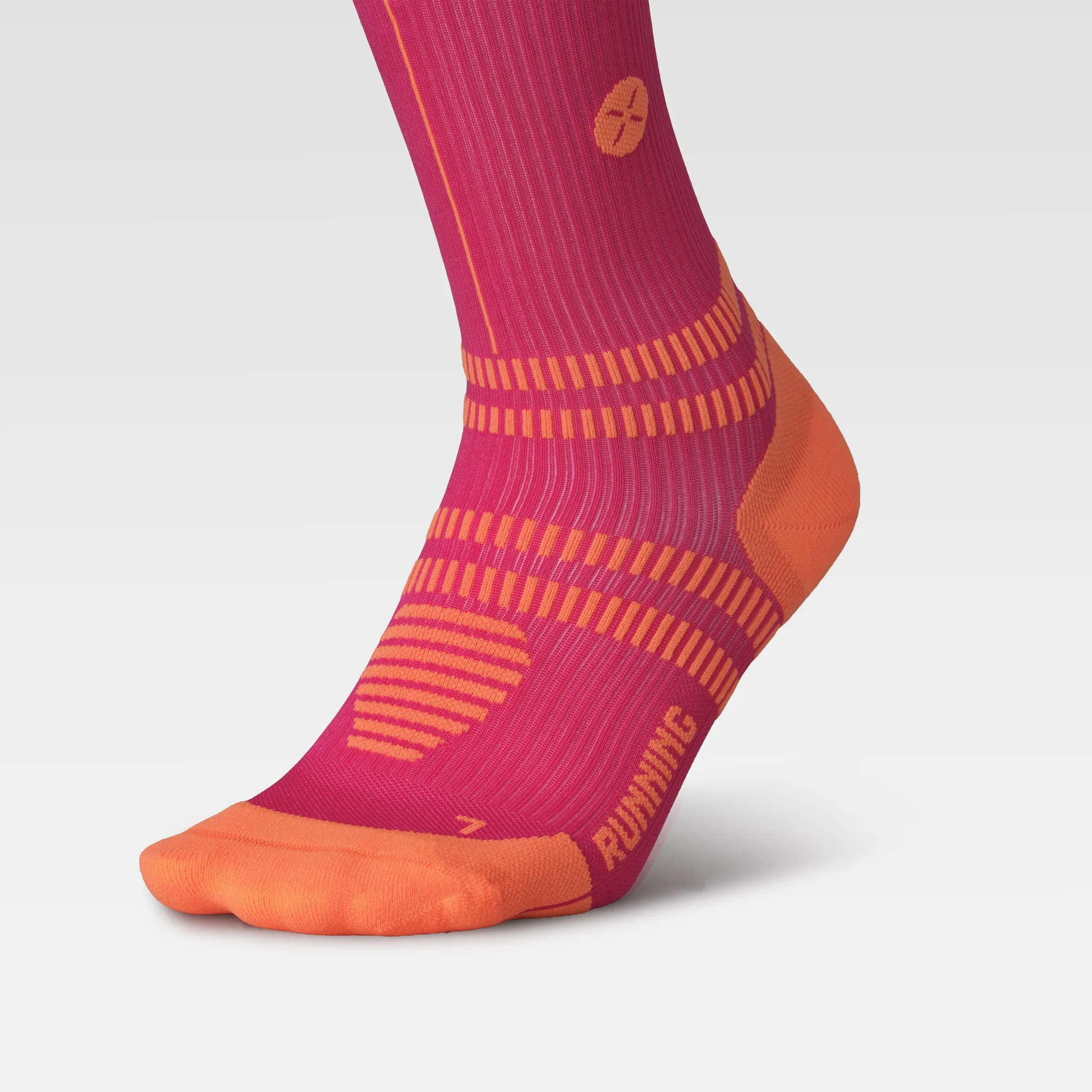 Running Socks Women | Pink Fluo / Orange - Image 5