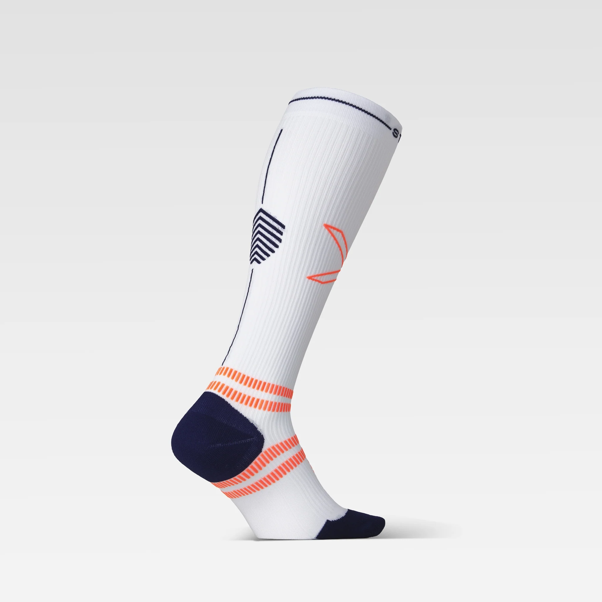 Running Socks Women | White / Orange Fluo - Image 3