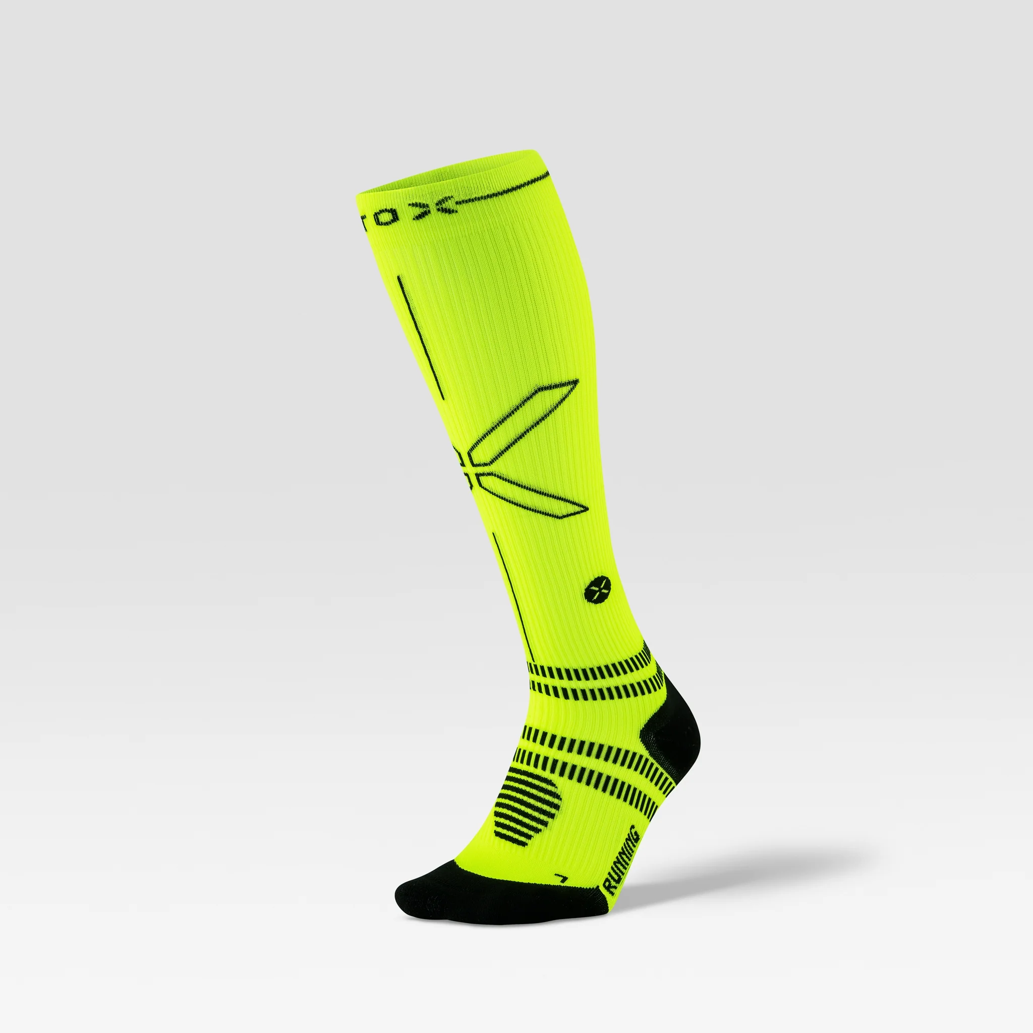 Running Socks Women | Yellow Fluo / Black