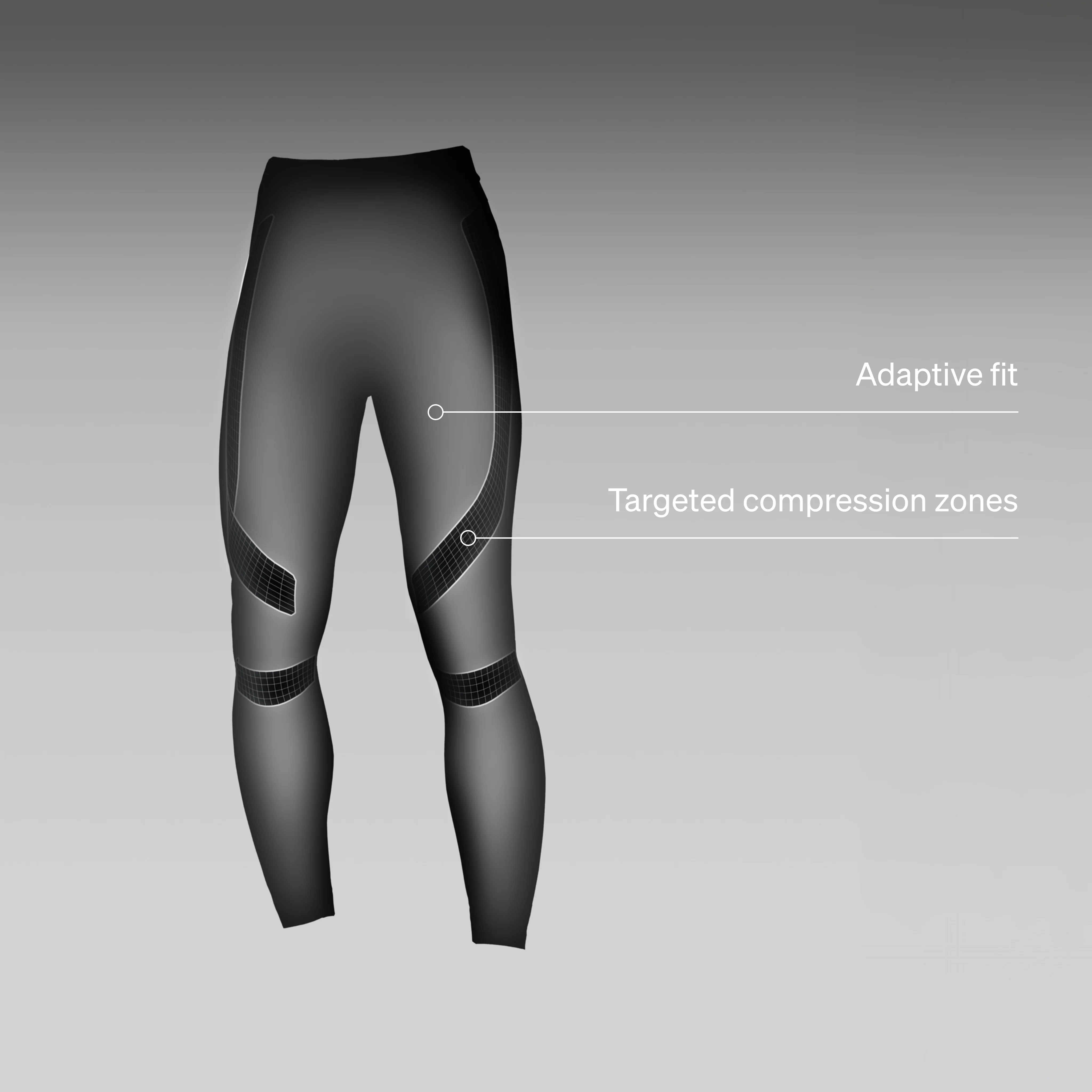 Running Tights Men | Black / Light Grey - Image 5