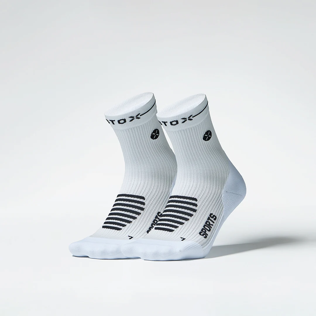 Sports Ankle Socks Women 2-Pack | White / Black
