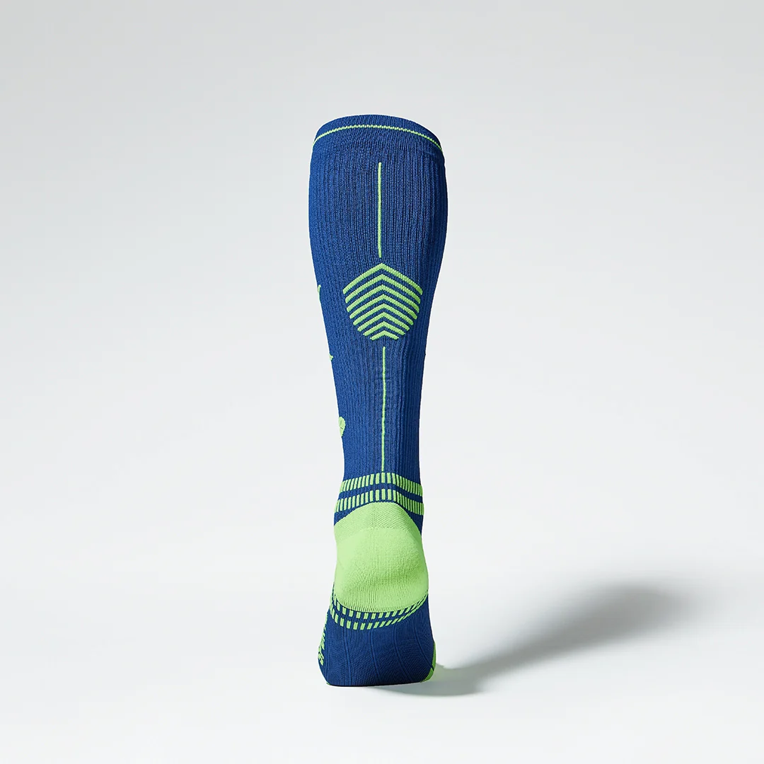 Sports Socks Men | Dark Blue / Yellow - Image 3