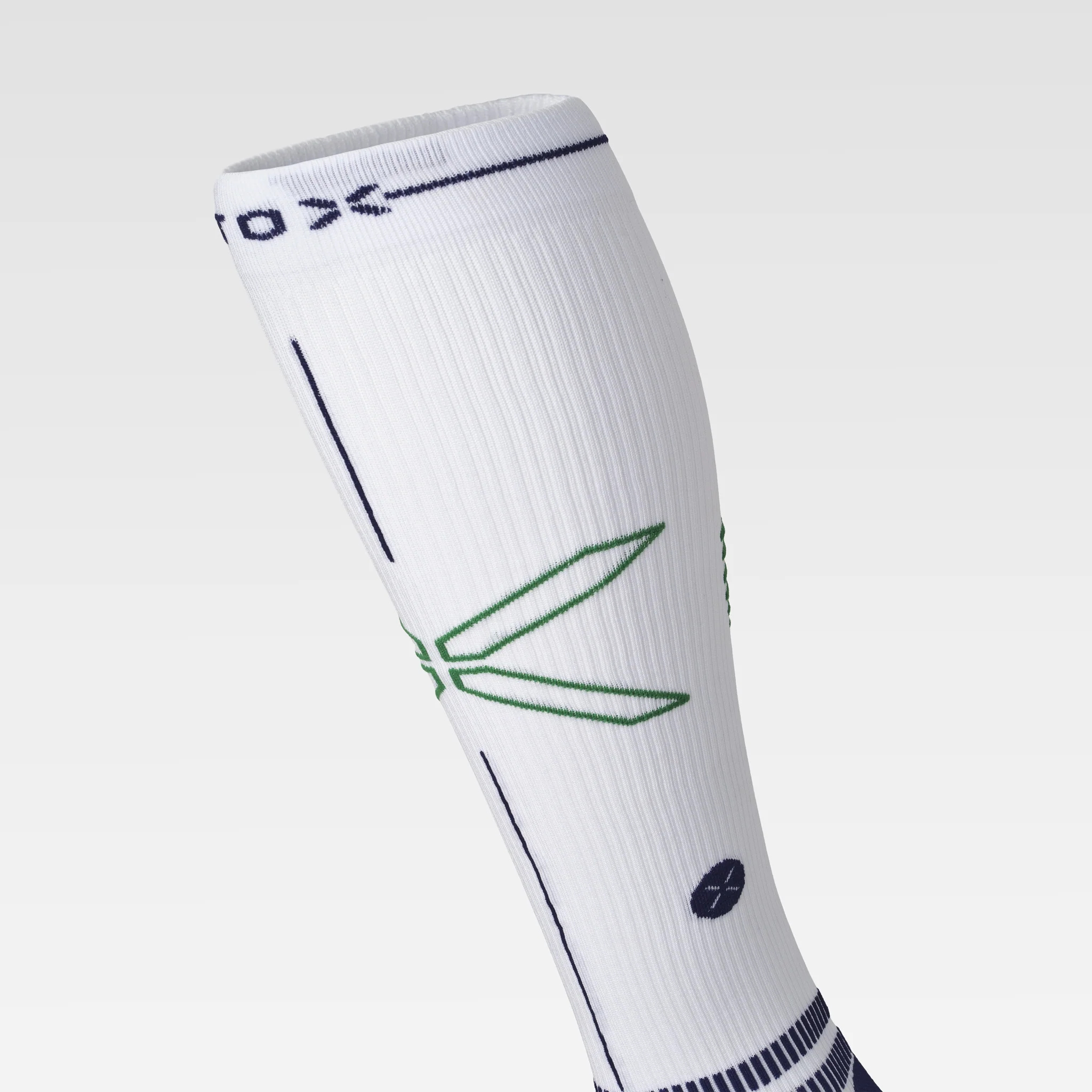 Sports Socks Men | White / Navy / Green - Image 6
