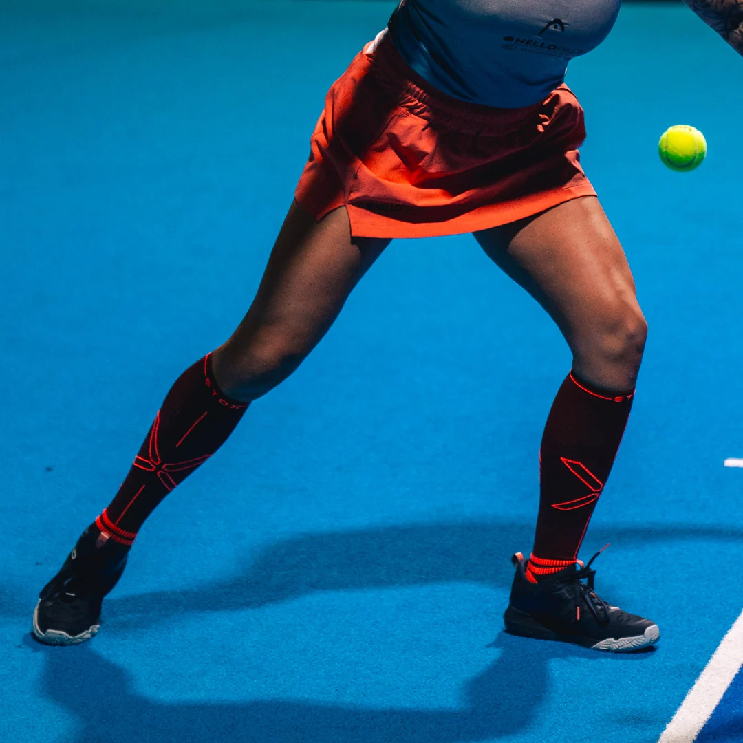 Sports Socks Women | Bordeaux / Orange - Image 4