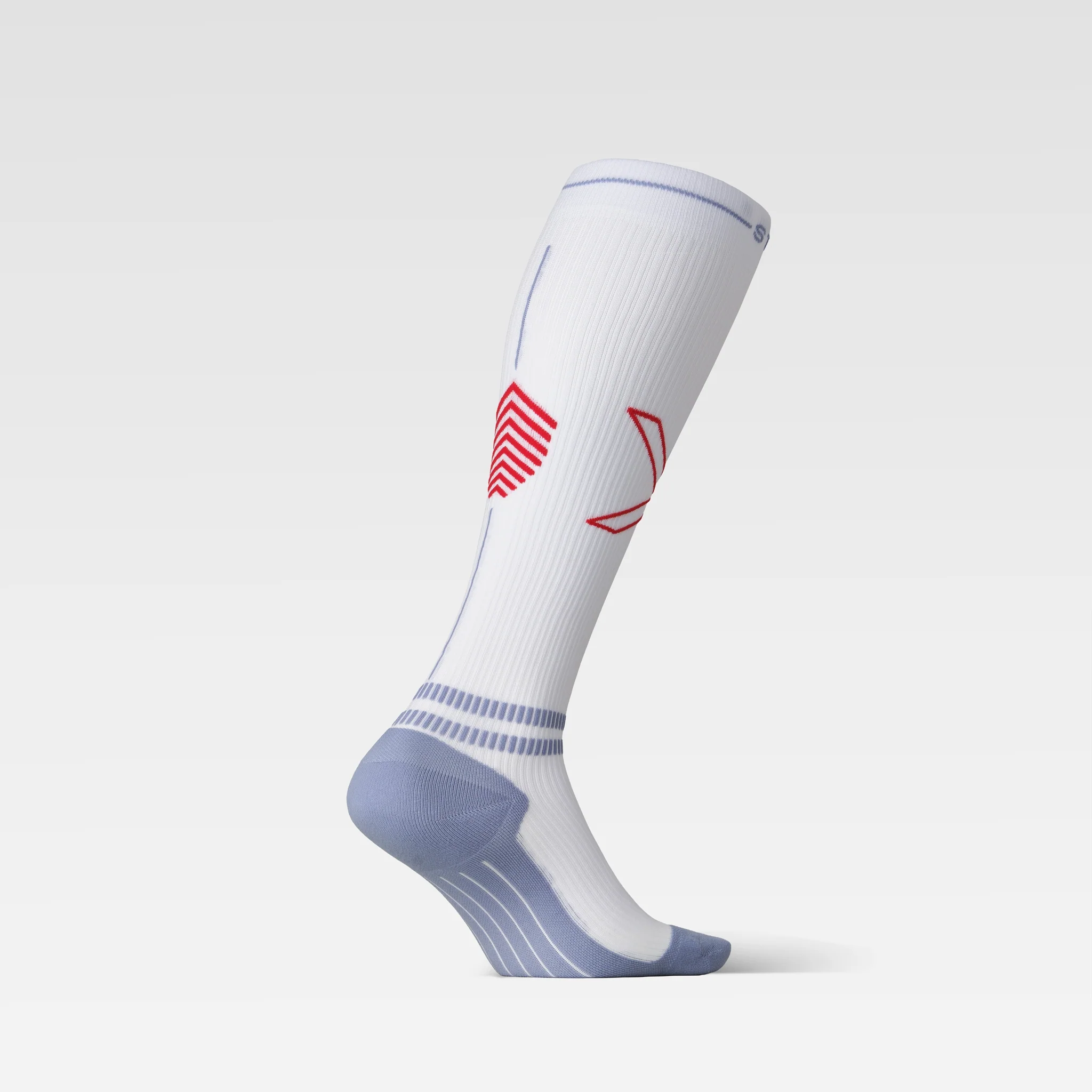 Sports Socks Women | White / Blue / Red - Image 3