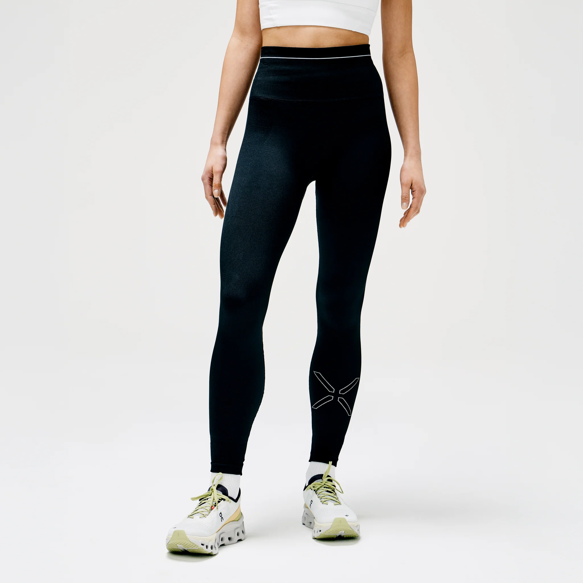 Sports Tights Women | Black / White - Image 3