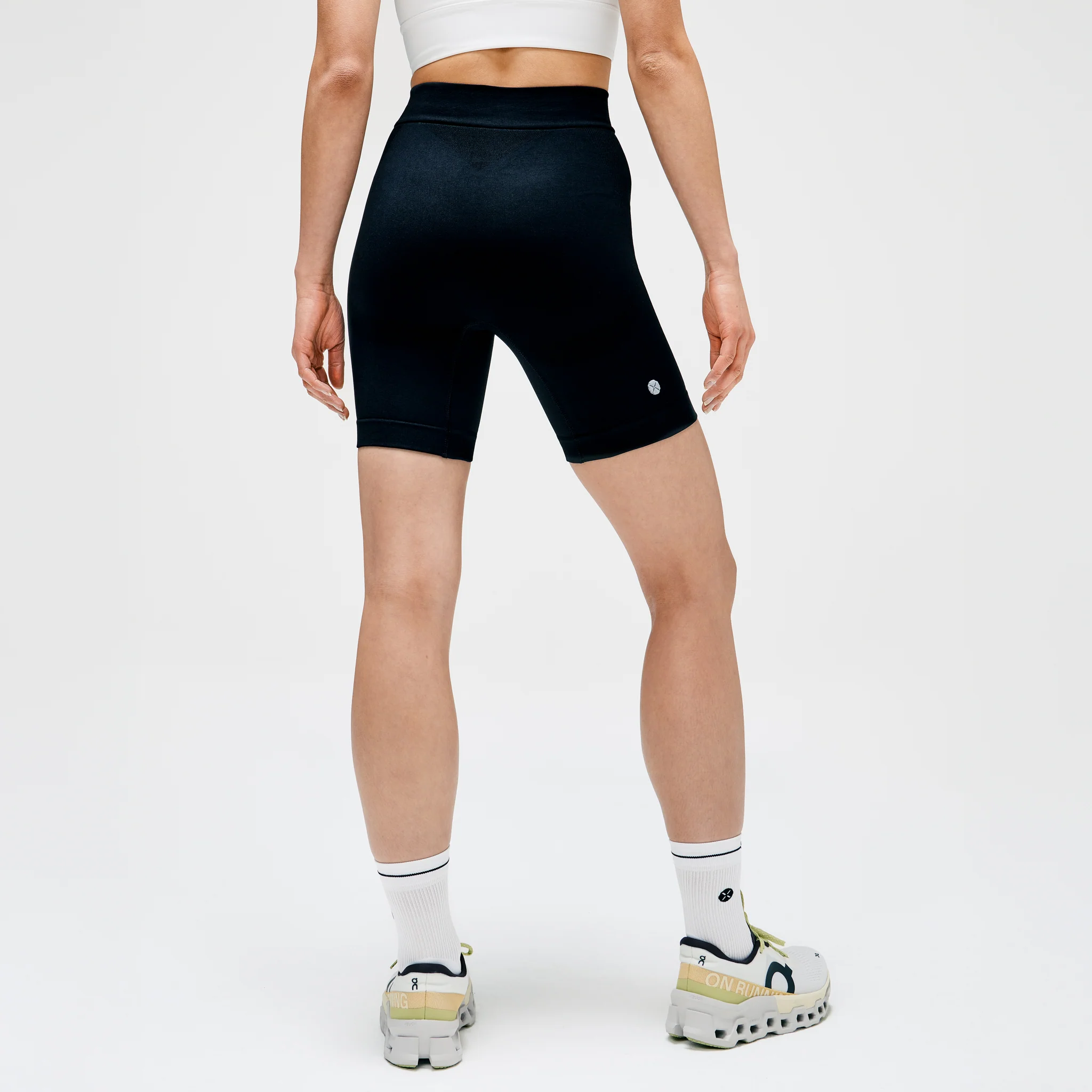 Sports Tights Women Short | Black / White - Image 3