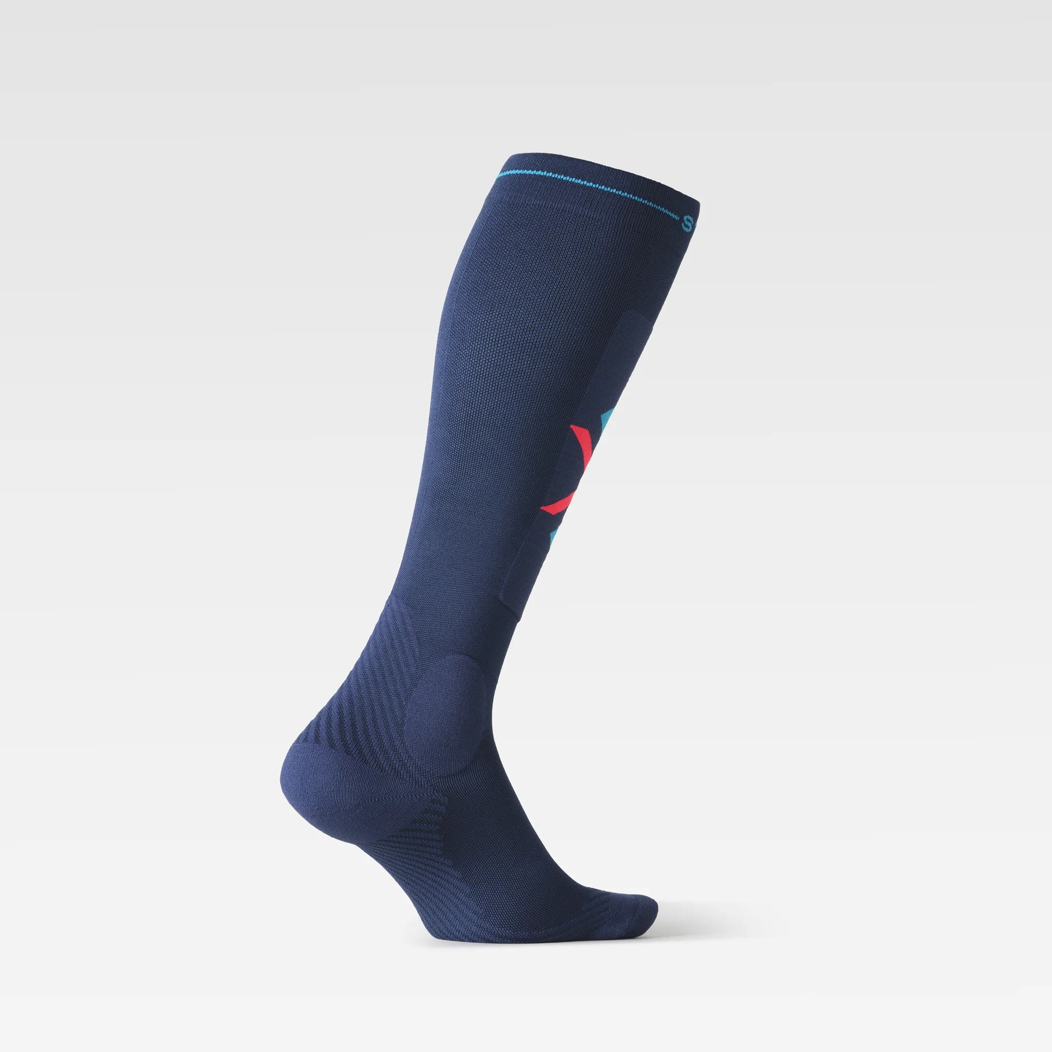 Ultralight Skiing Socks Men | Blu / Red Fluo - Image 3