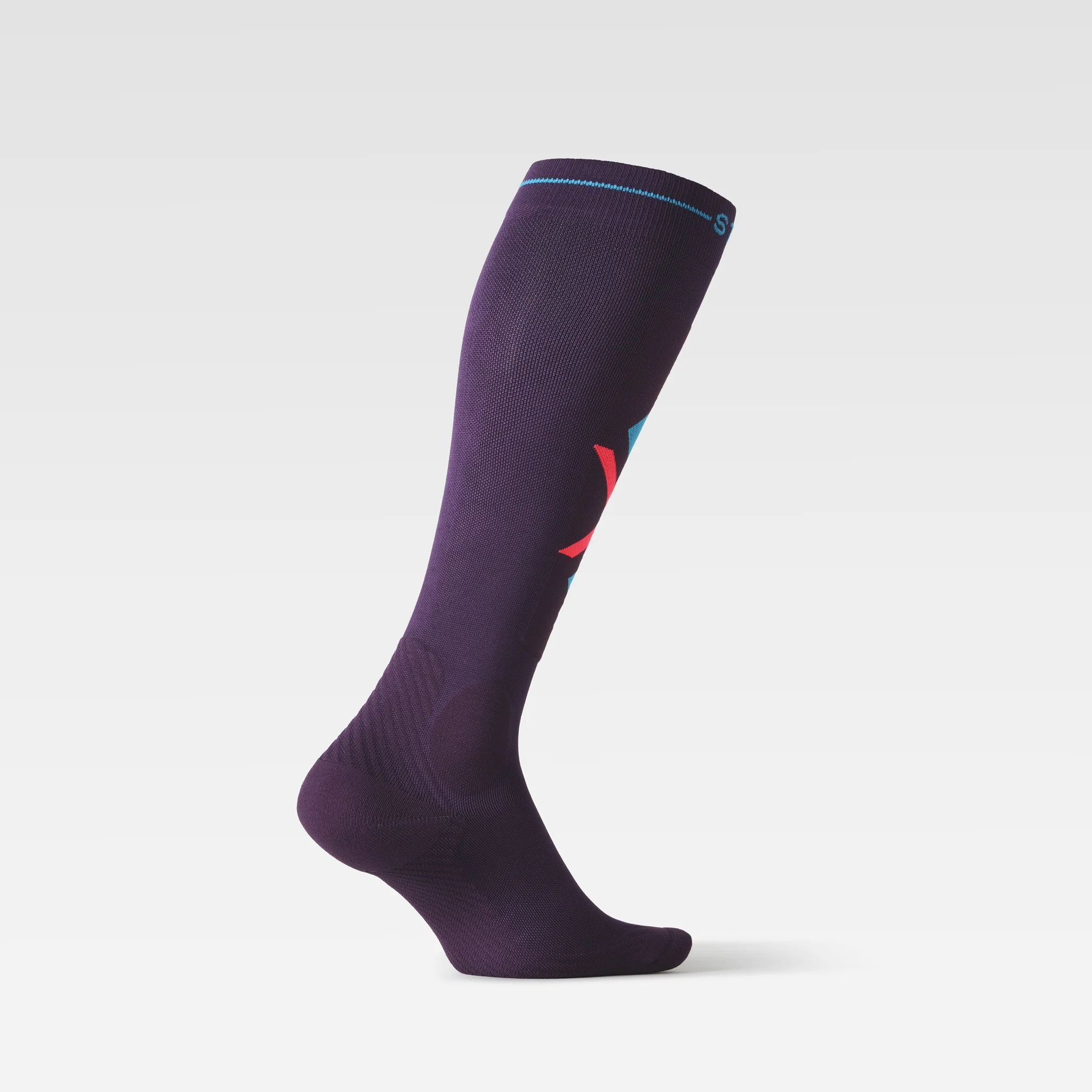 Ultralight Skiing Socks Women | Purple / Red Fluo - Image 3